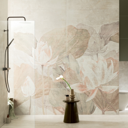 晶彩珍珠釉花磚-夏荷