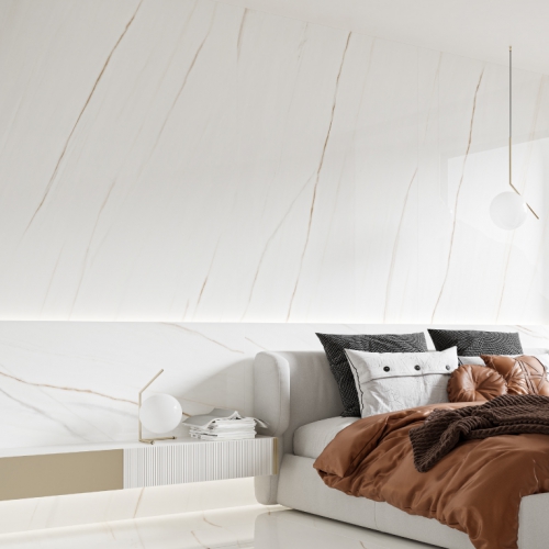 洛塔帝王白大理石薄板磚-亮面