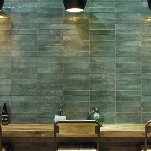 奧莫爾窯變地鐵磚-琉璃綠-亮面