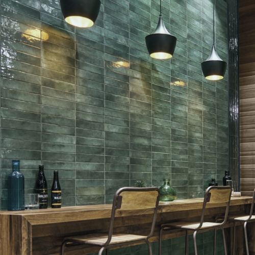 奧莫爾窯變地鐵磚-琉璃綠-亮面