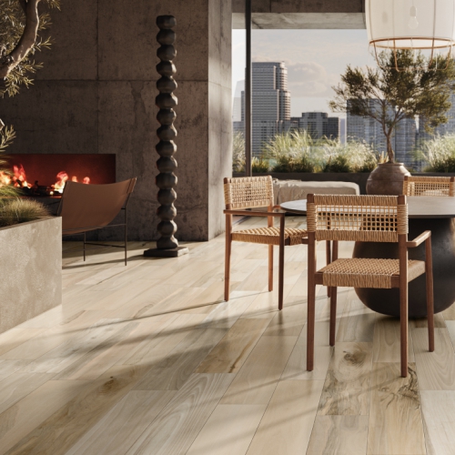 聖保羅胡桃木紋磚-淺棕