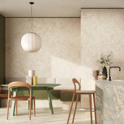 穆塔拉大理石薄板磚-3D霧米