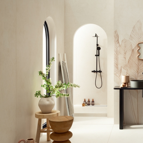 布羅斯塗料薄板磚-粉光米-霧面