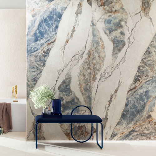 梵蒂岡奢石薄板磚-藍冰玉-3D霧面