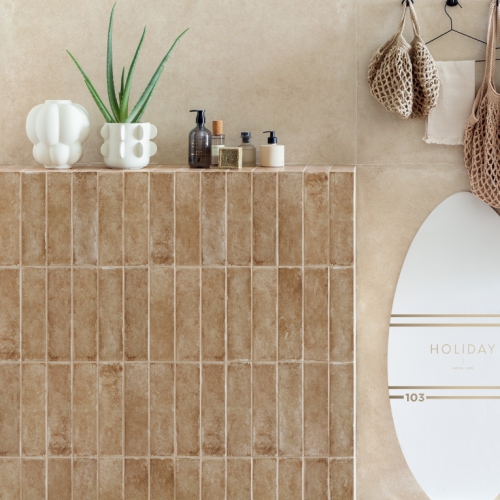 班加西復古文化磚-暖砂棕