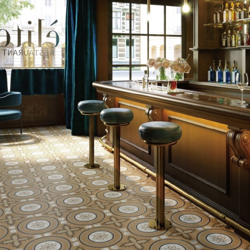 奈爾斯鏤雕木紋花磚