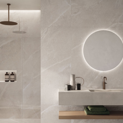 斯蒂亞石紋大板磚-白米-霧面