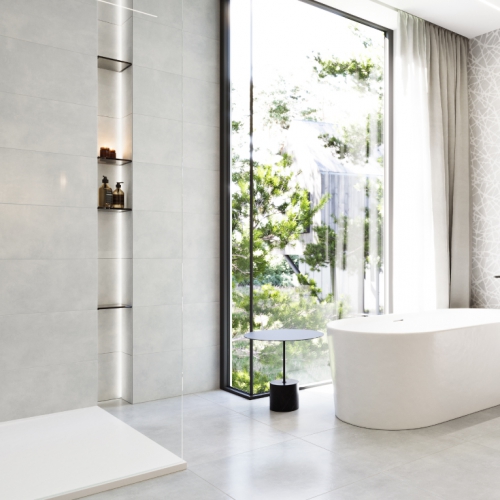 雷諾薩清水模塗料磚