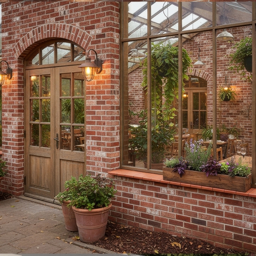 復古老磚紅文化磚