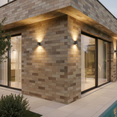 伯明罕復古文化磚-紅棕