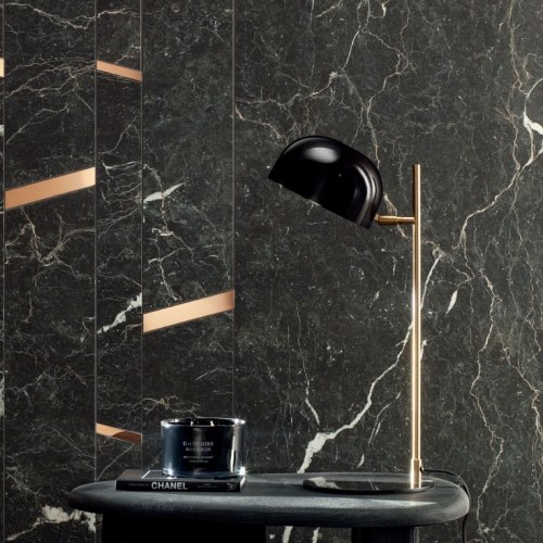 維洛納黑雲石薄板磚-3D霧面