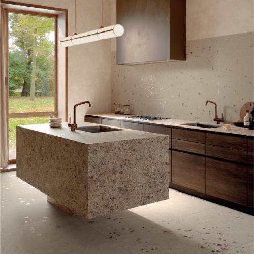 瑪堤亞水磨石磁磚-玄岩米