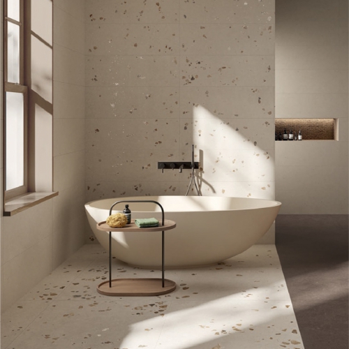 瑪堤亞水磨石磁磚-玄岩米