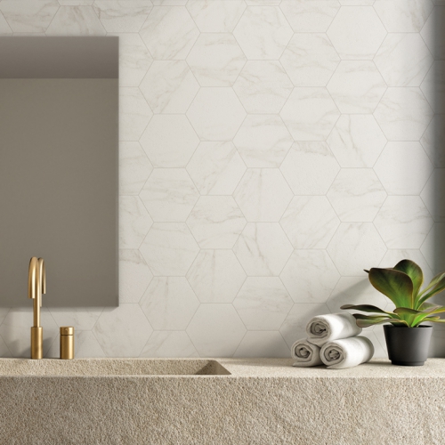 瑪爾沃大理石六角磚