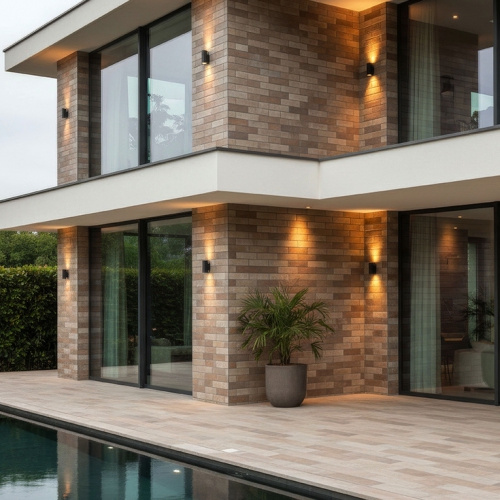 伯明罕復古文化磚-紅棕