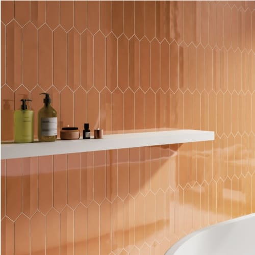 露西亞六角壁磚-橘
