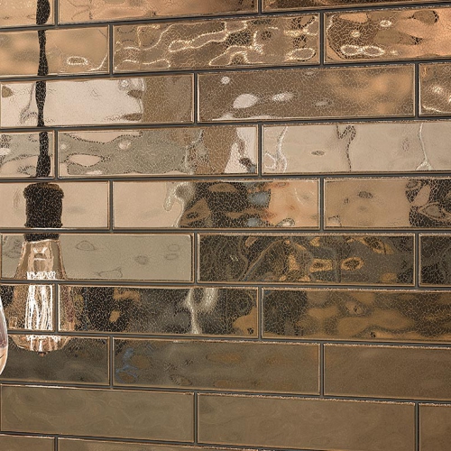 薩米雅玫瑰金屬磚