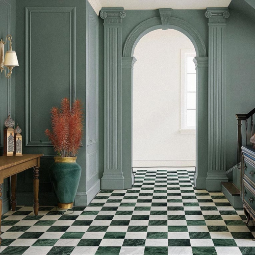 芙洛亞大理石棋盤花磚