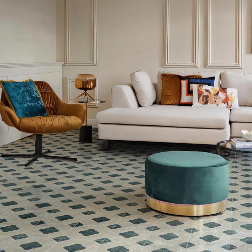 芙洛亞大理石八角花磚