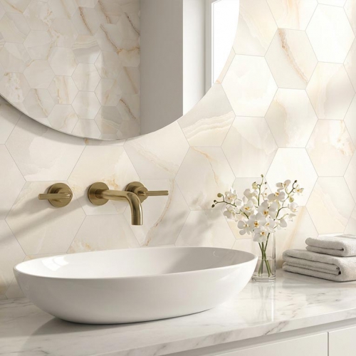 奧尼斯玉石六角磚