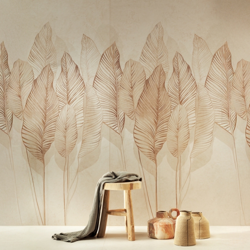 米洛葉描金花磚