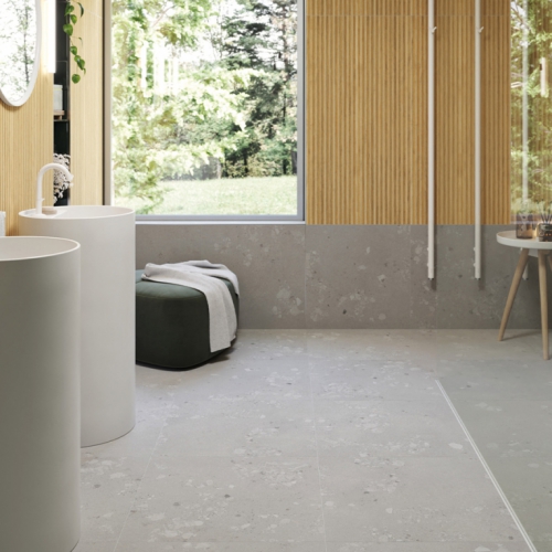 索梅羅水磨石磁磚-清溪白