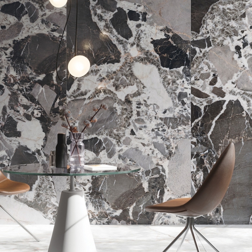 芬迪棕奢石薄板磚-霧面