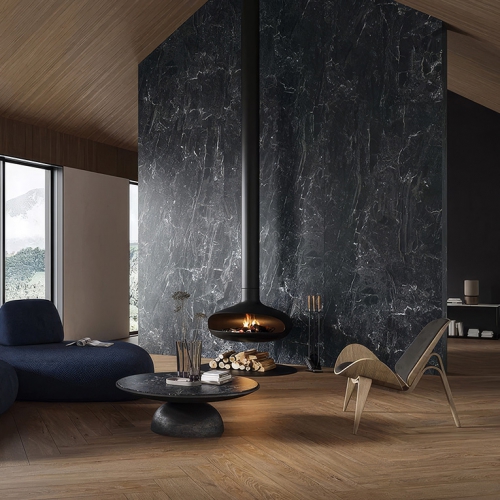 黑曜石薄板磚-半拋面