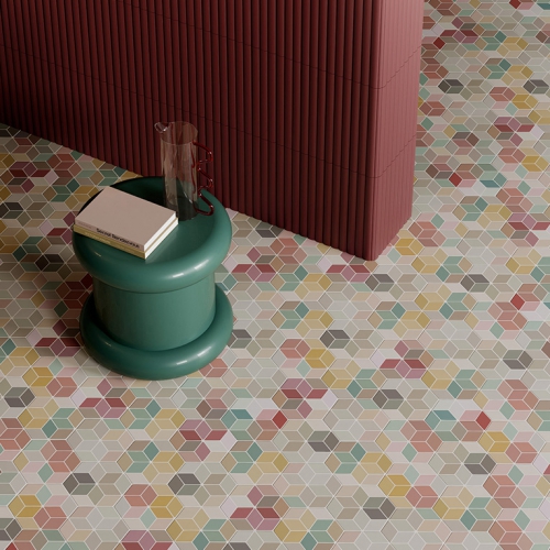 星芒菱彩六角磚