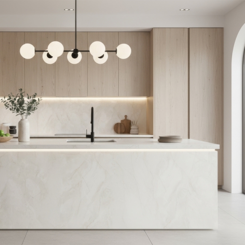 珍珠玉奢石薄板磚-霧面