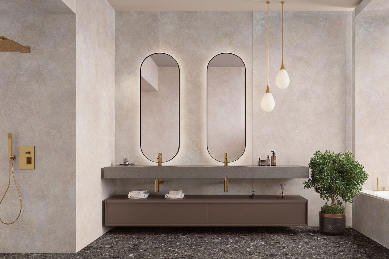 浴室清水模薄板磚設計推薦